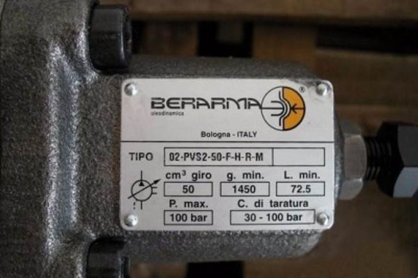 Berarma PVS可變排量葉片泵樣本，布萊瑪02-PVS系列葉片泵