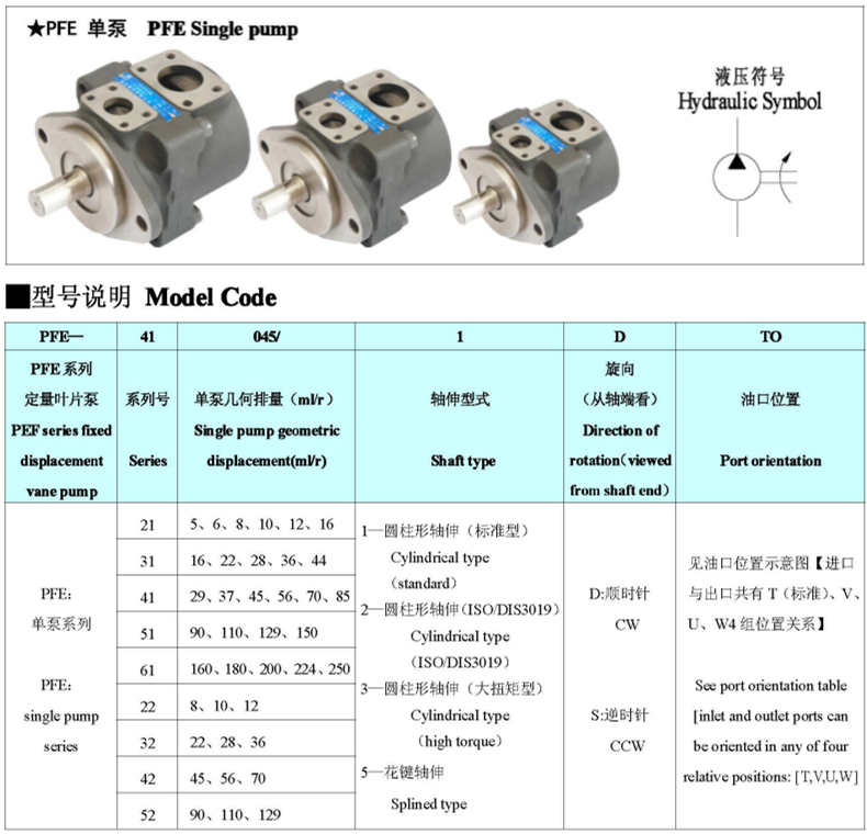 PFE系列柱銷式葉片泵